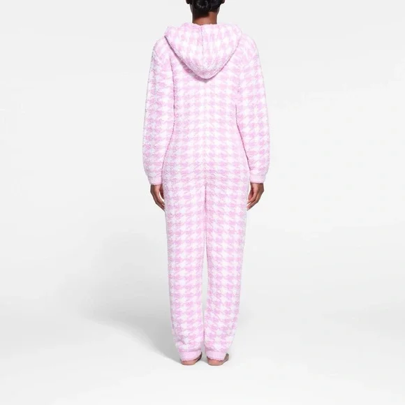 SKIMS Cozy Pink Adult Onesie Pajamas - Picture 2 of 4
